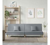 vidaXL Divano Letto Grigio Chiaro in Tessuto