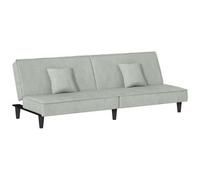 Divano Letto Grigio Chiaro in Velluto