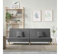 vidaXL Divano Letto Grigio Scuro in Tessuto