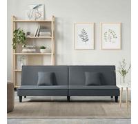 Divano Letto Grigio Scuro in Velluto