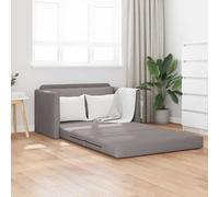 vidaXL Divano Letto in Pietra 2-in-1 Tortora 124x71x78 cm Tessuto
