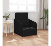 vidaXL Divano letto Nero 65 x 80 x 83 cm Tessuto