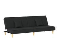 Divano Letto Nero in Tessuto