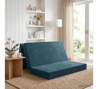 vidaXL Divano Letto Pieghevole 160 x 67 x 45 cm Blu