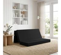 vidaXL Divano Letto Pieghevole 180 x 67 x 45 cm Nero, Divano letto pieghevole rettangolare, per camera, salotto, comodo, versatile per ospiti