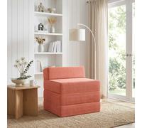 vidaXL Divano Letto Pieghevole 2 posto Rosso Arancio 70 x 60 x 63 cm