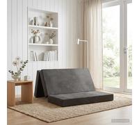 vidaXL Vouwbare Bankbed 200 x 67 x 45 cm Lichtgrijs