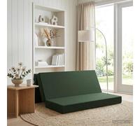 vidaXL Divano Letto Pieghevole 200 x 67 x 45 cm Verde Scuro