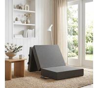 vidaXL Divano Letto Pieghevole 75 x 67 x 45 cm Grigio Chiaro