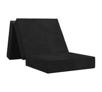 vidaXL Vouwbare Bankbed 75 x 67 x 45 cm Zwart