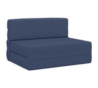 vidaXL Divano Letto Pieghevole Blu 190 x 100 x 15 cm Tessuto, Divano regolabile, letto convertibile, salvaspazio, mobili moderni, funzionale, vita urbana, design contemporaneo, comfort interno