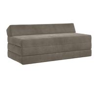 vidaXL Divano Letto Pieghevole Grigio Chiaro 120 x 60 x 49 cm Tessuto