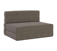 vidaXL Divano Letto Pieghevole Grigio chiaro 190 x 100 x 15 cm, Divano regolabile, letto convertibile, salvaspazio, mobili moderni, funzionale, vita urbana, design contemporaneo, comfort interno