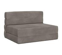 vidaXL Divano Letto Pieghevole Grigio Chiaro 100 x 80 x 60 cm Tessuto