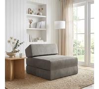 vidaXL Divano Letto Pieghevole Grigio Chiaro 60 x 70 x 41 cm Tessuto