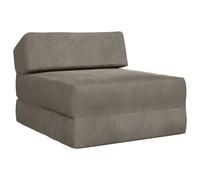vidaXL Divano Letto Pieghevole Grigio Chiaro 60 x 70 x 41 cm Tessuto, Divano Pieghevole Compatto, Materasso per Interni, Arredo Sala, Letto Doppio, Soluzione per Spazio Urbano