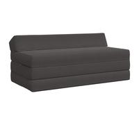vidaXL Vouwbare Bankbed Donkergrijs 120 x 60 x 49 cm Stof