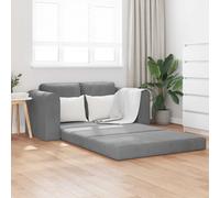 vidaXL Divano Letto Pieghevole Grigio scuro 148 x 71 x 83 cm Velluto