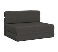 vidaXL Divano Letto Pieghevole Grigio scuro 190 x 100 x 15 cm Tessuto, Divano regolabile, letto convertibile, salvaspazio, mobili moderni, funzionale, vita urbana, design contemporaneo