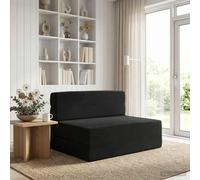 vidaXL Divano Letto Pieghevole Nero 70 x 72 x 60 cm Tessuto