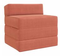 vidaXL Divano Letto Pieghevole Rosso Arancio 200 x 70 x 10 cm, Camera, Mobili Convertibili, Divano Rettangolare, Salvaspazio, Posto a Sedere, Materasso in Schiuma, Letto Compatto