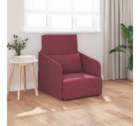 vidaXL Divano letto Rosso Vino 65 x 80 x 83 cm Tessuto