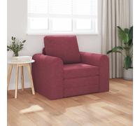 vidaXL Divano Letto 2-in-1 Rosso Borgogna 98x71x83 cm Tessuto