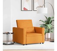 vidaXL Divano Letto Singolo Giallo scuro 90 x 165 x 87 cm Tessuto