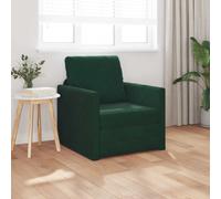 vidaXL Divano letto Verde Scuro 74 x 77 x 81 cm Velluto