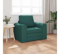 vidaXL Divano letto Verde Scuro 98 x 71 x 83 cm Tessuto
