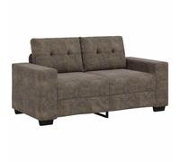 vidaXL Divano Loveseat Compatto Spazi Piccoli Rivestimento in Tessuto Grigio Scuro Struttura in Acciaio Posti Comodi Soggiorno Ufficio Domestico Elegante e Durevole per Appartamenti Contemporanei