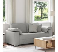 vidaXL Divano Loveseat - Grigio Nuvola, 140 cm in tessuto