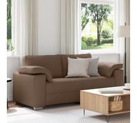 vidaXL Divano Loveseat Marrone 140 cm in Tessuto