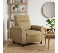 vidaXL Divano Marrone Chiaro 95 x 90 x 95 cm Tessuto