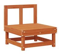 vidaXL Divano Medio da Giardino Legno di pino massiccio Marrone Cera, Divano da giardino e terrazza, design moderno, rettangolare, versatile, anti-maltempo, elegante stile