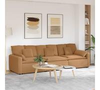 vidaXL Divano Modulare con Cuscini Beige