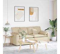 vidaXL Divano Modulare con Cuscini Crema