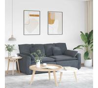 vidaXL Divano Modulare con Cuscini Grigio Scuro