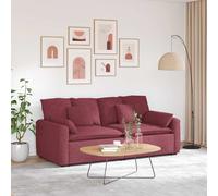 vidaXL Divano Modulare con Cuscini Rosso Vino