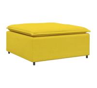vidaXL Divano Modulare Poggiapiedi Modulo Giallo Chiaro 100x100x48 cm