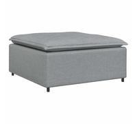 vidaXL Divano Modulare Poggiapiedi Modulo Grigio Chiaro 100x100x48 cm