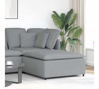 vidaXL Divano Modulare Poggiapiedi Modulo Grigio Chiaro 100x100x48 cm