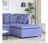 vidaXL Divano Modulare Poggiapiedi Modulo Jeans Blu 100x100x48 cm