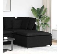vidaXL Divano Modulare Poggiapiedi Modulo Nero 100x100x48 cmMobili