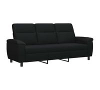 vidaXL Divano nero, 214 x 90 x 95 cm, in tessuto