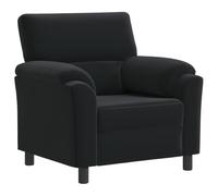 vidaXL Divano nero, 94 x 85 x 93 cm, in velluto