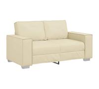 vidaXL Divano Panna per Due | Seduta Moderna in Pelle Sintetica | Design Compatto per Soggiorno & Ufficio | Mobili Interni Confortevoli | Supporta 110 kg | Divano Elegante