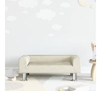 vidaXL Divano per Bambini Crema 70x45x26,5 cm in Velluto