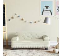 vidaXL Divano per Bambini Crema 70x45x30 cm in Velluto