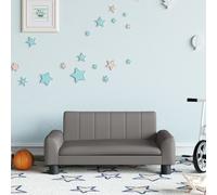 vidaXL Divano per Bambini Grigio 70x45x30 cm in Similpelle